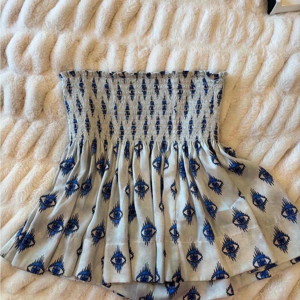 Blue Patterned Women's Skirt